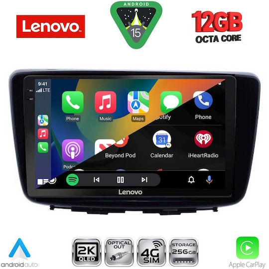 Lenovo Car Audio System for Suzuki Baleno BMW X1 / X3 / X4 2016-2022 Bluetooth USB WiFi GPS Apple CarPlay Android Auto with 9" Touch Screen