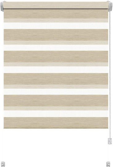 Gardinia Rollos für Partiellen Blackout Doppelt Beige P120xH150cm Gardinia Rollos für Partiellen Blackout Doppelt Beige P120xH150cm