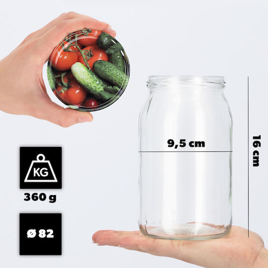 Kadax Kadax Glas mit Deckel (8 Stück)