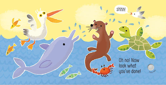 Carte Senzoriala Cu Sunete - Don't Tickle The Dolphin, Usborne, 6 Luni+