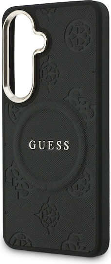 Guess Rückseitenhülle Kunststoff Leder Silikon Schwarz für Galaxy S26+