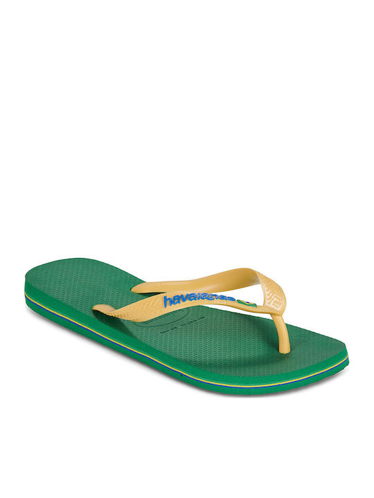 Brasil Logo Ανδρικά Flip Flops Πράσινα