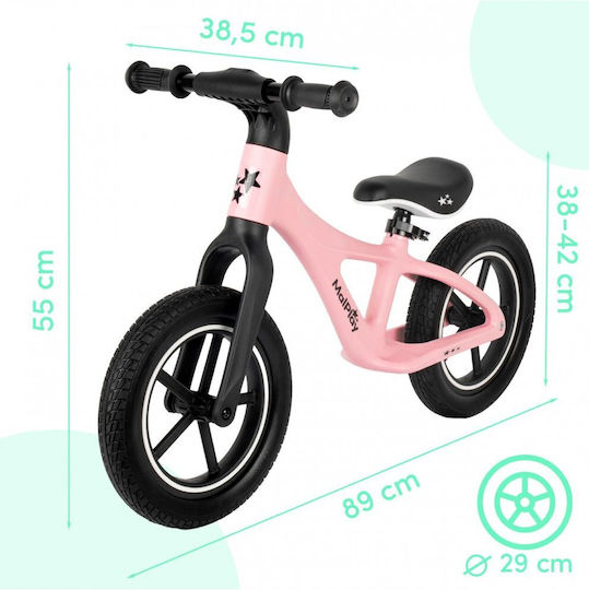 MalPlay Bicicletă Fără Pedale Roz
