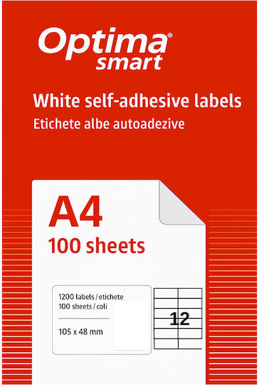 Optima Self-Adhesive Label Rolls 105x48mm