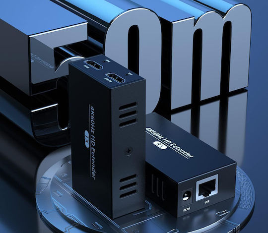 Hdmi Extender 4k 60hz Via Lan Cat5e/6 Cable Up to 50 M Hdr Pwaytek