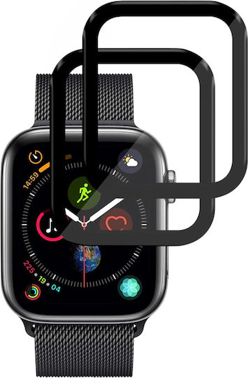 Techsuit Nano Flex Full Face Tempered Glass for Apple Watch 44mm 2 Pieces