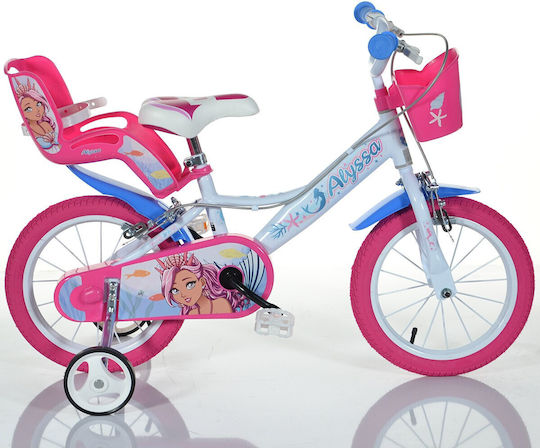 Dino Bikes Alyssa 16" Детски Велосипед Град Бял