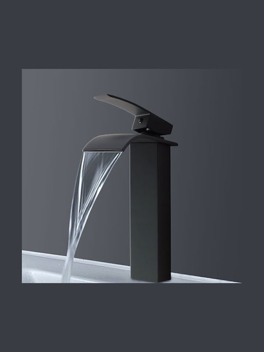 Estiva Kaskada Mischung Waschbeckenarmatur Wasserfall Schwarze