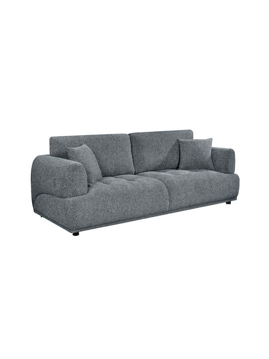 Structo Триместен Диван Сив 227x94x88см