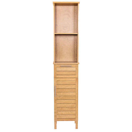 Eurocasa Bathroom Column Cabinet Floor M35xD26xH173cm Brown