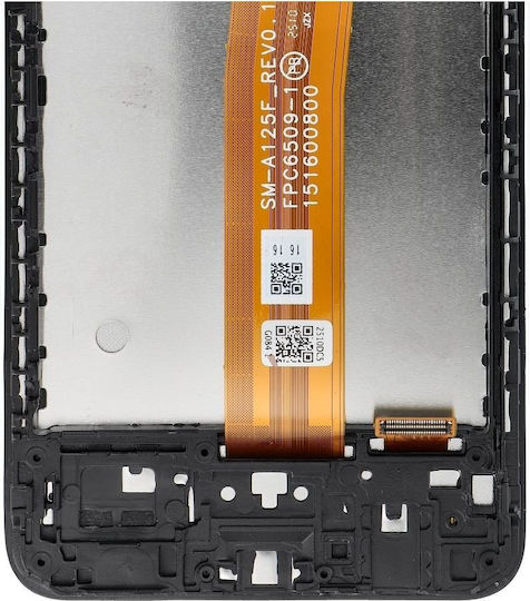 OG Οθόνη με Μηχανισμό Αφής και Πλαίσιο για Galaxy A12 Nacho (Μαύρο)