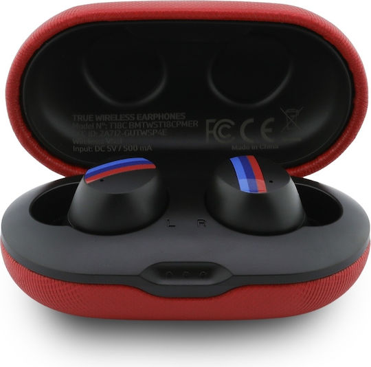 BMW Metal Logo In-Ear Bluetooth Kopfhörer mit Ladekoffer Rote