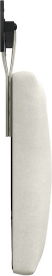 vidaXL Fabric Bed Headboard Pillow Beige 130x55cm