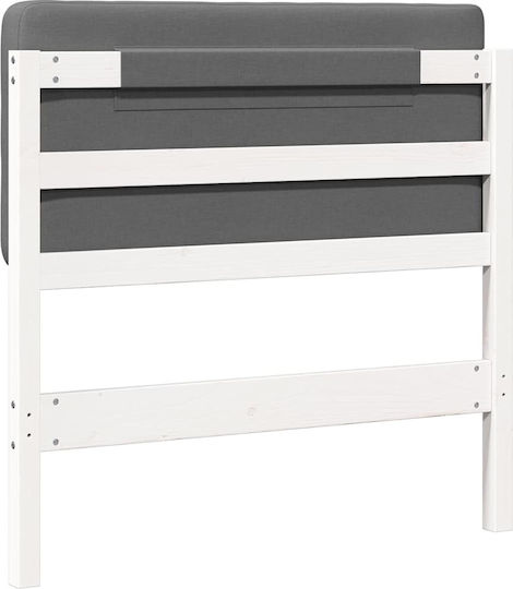 vidaXL Wooden Bed Headboard White 95.5x84.5cm