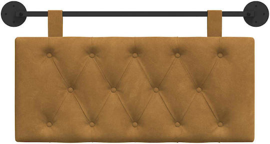 vidaXL Fabric Bed Headboard Cushion Brown 90x55cm