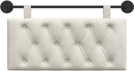 vidaXL Fabric Bed Headboard Cushion Beige 90x55cm