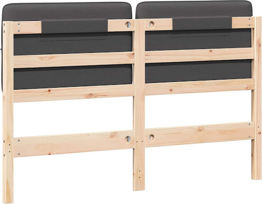 vidaXL Κεφαλάρι Κρεβατιού Ξύλινο Καφέ 140.5x84.5cm