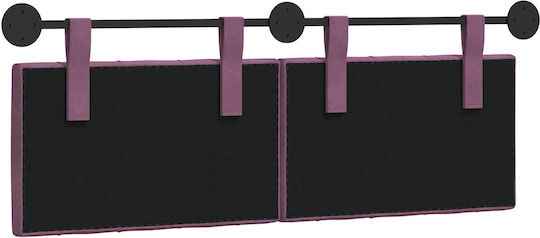 vidaXL Fabric Purple Bed Headboard Cushion 150x55cm