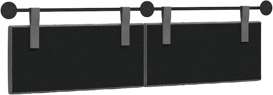 vidaXL Fabric Bed Headboard Cushion Gray 190x55cm