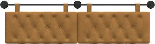 vidaXL Fabric Bed Headboard Cushion Brown 170x55cm