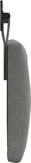 vidaXL Fabric Bed Headboard Cushion Gray 100x55cm