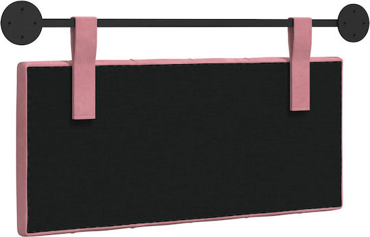 vidaXL Fabric Pink Bed Headboard Pillow 90x55cm