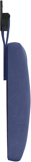 vidaXL Fabric Bed Headboard Cushion Blue 190x55cm