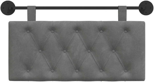 vidaXL Μαξιλάρι για Κεφαλαρι Υφασμάτινο Γκρι 90x55cm