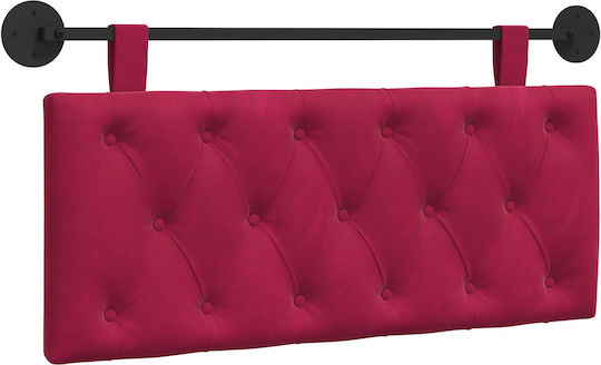 vidaXL Fabric Bed Headboard Cushion Red 110x55cm