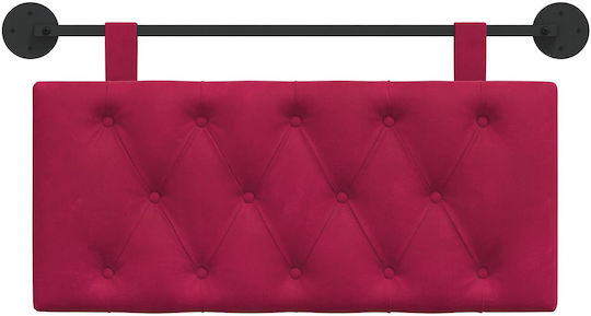 vidaXL Fabric Bed Headboard Cushion Red 90x55cm