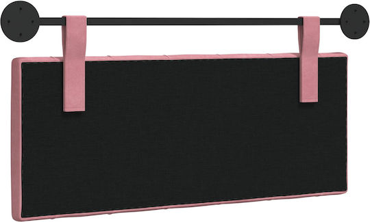 vidaXL Fabric Pink Bed Headboard Cushion 110x55cm