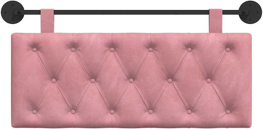 vidaXL Fabric Pink Bed Headboard Cushion 110x55cm
