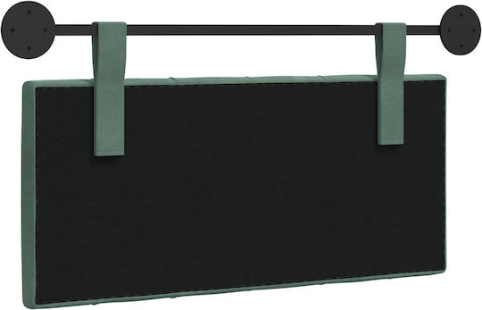 vidaXL Fabric Bed Headboard Cushion Green 100x55cm