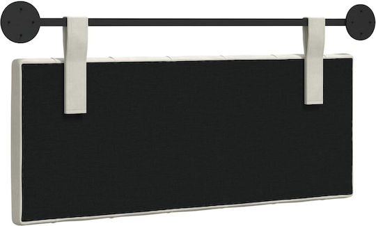 vidaXL Fabric Bed Headboard Cushion Beige 110x55cm