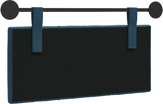 vidaXL Fabric Bed Headboard Pillow Blue 100x55cm