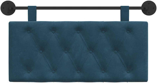 vidaXL Fabric Bed Headboard Pillow Blue 100x55cm