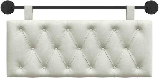 vidaXL Fabric Bed Headboard Cushion Beige 110x55cm