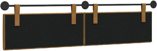 vidaXL Fabric Bed Headboard Cushion Brown 210x55cm