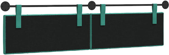 vidaXL Fabric Turquoise Bed Headboard Cushion 210x55cm