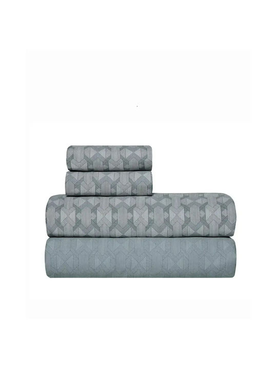 Kentia Stylish Bed Sheets Set King Size 270x270cm 4 Pieces