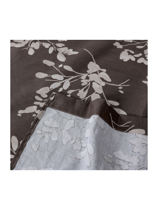 Beauty Home 12693 Super-Double Bed Sheets Set With Rubber Hugger 165x200+30cm Brown 4 Pieces 12693SEYDL