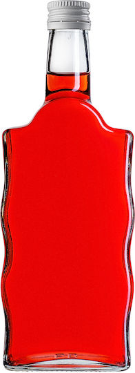 Glass Bottle Liqueur 500ml White Cap 5 Pcs