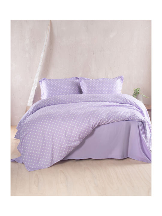 Rythmos Set Paturi & Cuverturi Pat Supraînălțat Bumbac Mentă 220x240cm 3 Bucăți