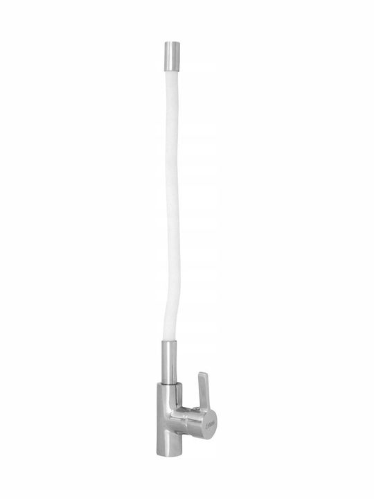 Estiva Onda Kitchen Faucet Counter with Pull-Out Spray White