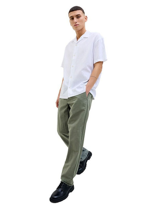 Pantaloni Chino cu Croială Relaxed Dusty Olive