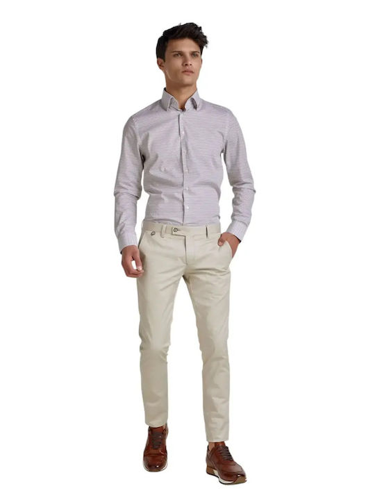 Chino Trousers In Slim Fit Beige