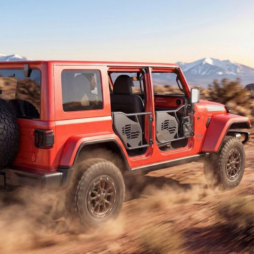 Vevor Jeep Tube Türen 4-Türer Kompatibel 2007-2018 Jeep Wrangler Jk Unlimited Stahl Off Road Vorder- und Hintertüren Rohrrahmen Halbtüren Dot Zertifizierte Seitenspiegel Aufbewahrungstasche Gummipads