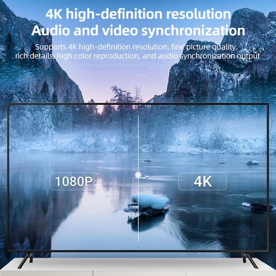 Cable HDMI male - HDMI male 17m Γκρι