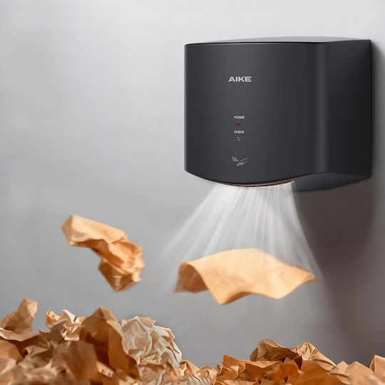 Uscător De Mâini Din Plastic 67dB Cu Senzor În Culoare Neagră 1.4kW B08JHWS5XB