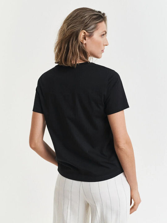 Gant Archive Shield Tricou Negru
